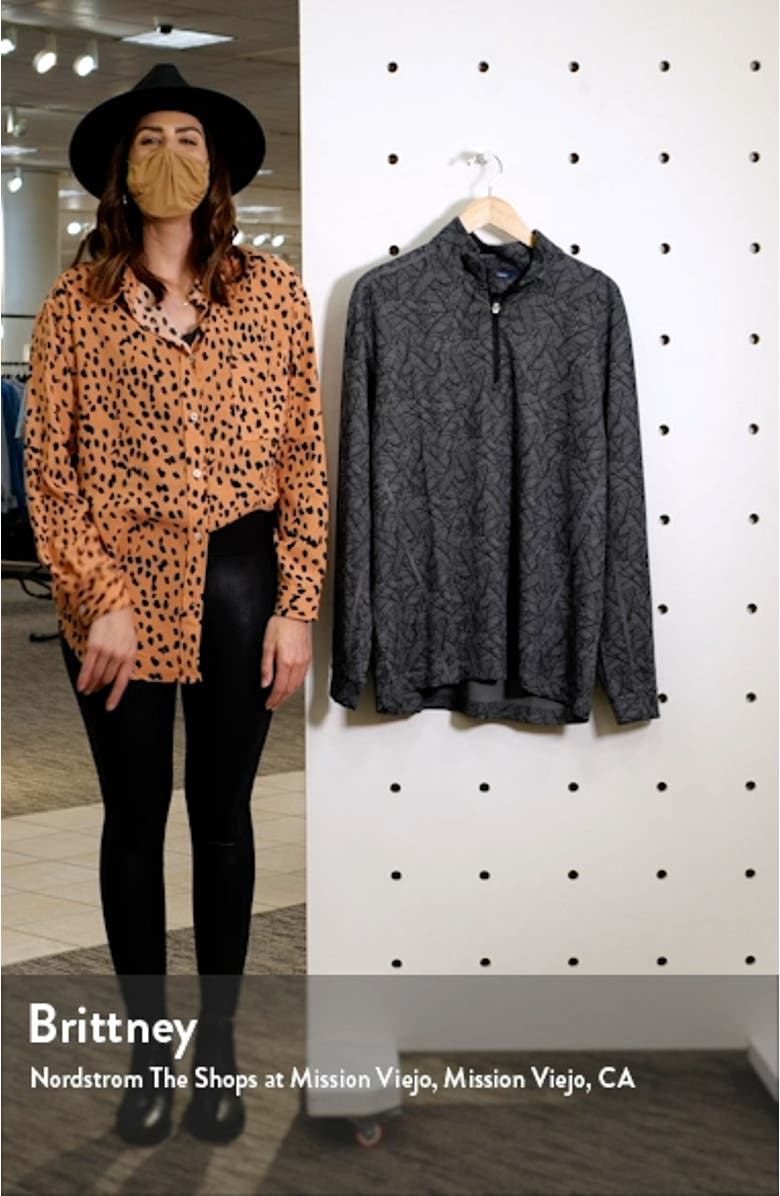 Traverse Stretch Print Half-Zip Pullover, sales video thumbnail