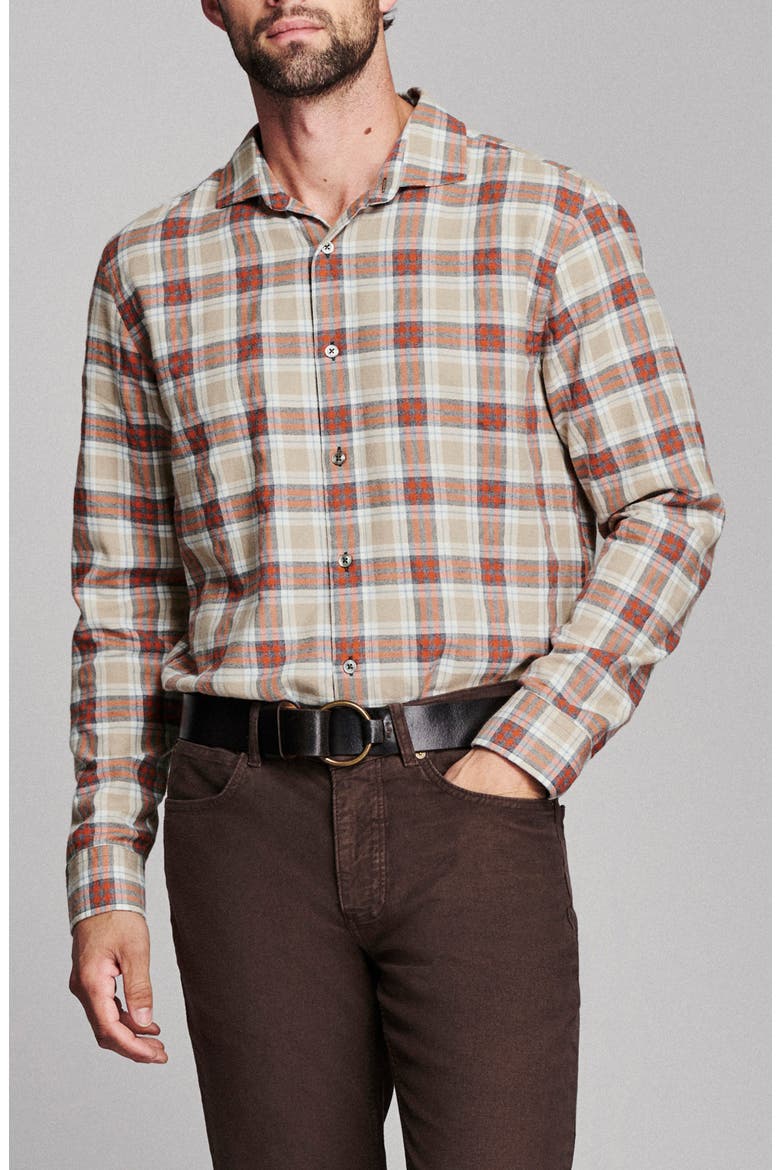 Bold Plaid Button-Up Shirt, Main, color, AUTUMNAL MULTI