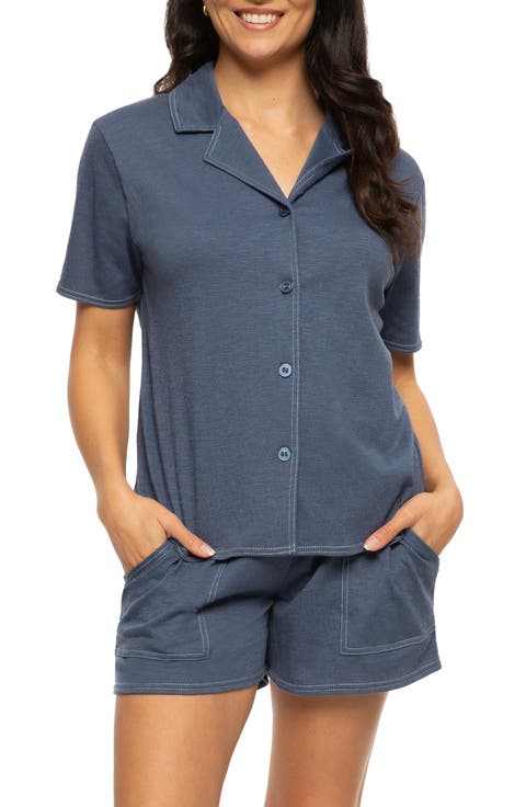 Josephine Crinkled Jersey Short Pajamas
