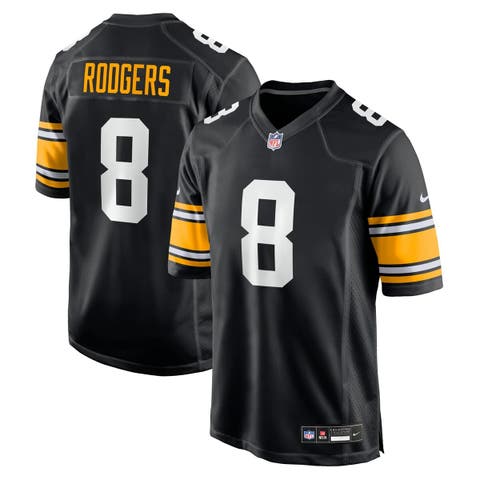 Men's Nike Aaron Rodgers Black Pittsburgh Steelers Alternate Game Jersey
