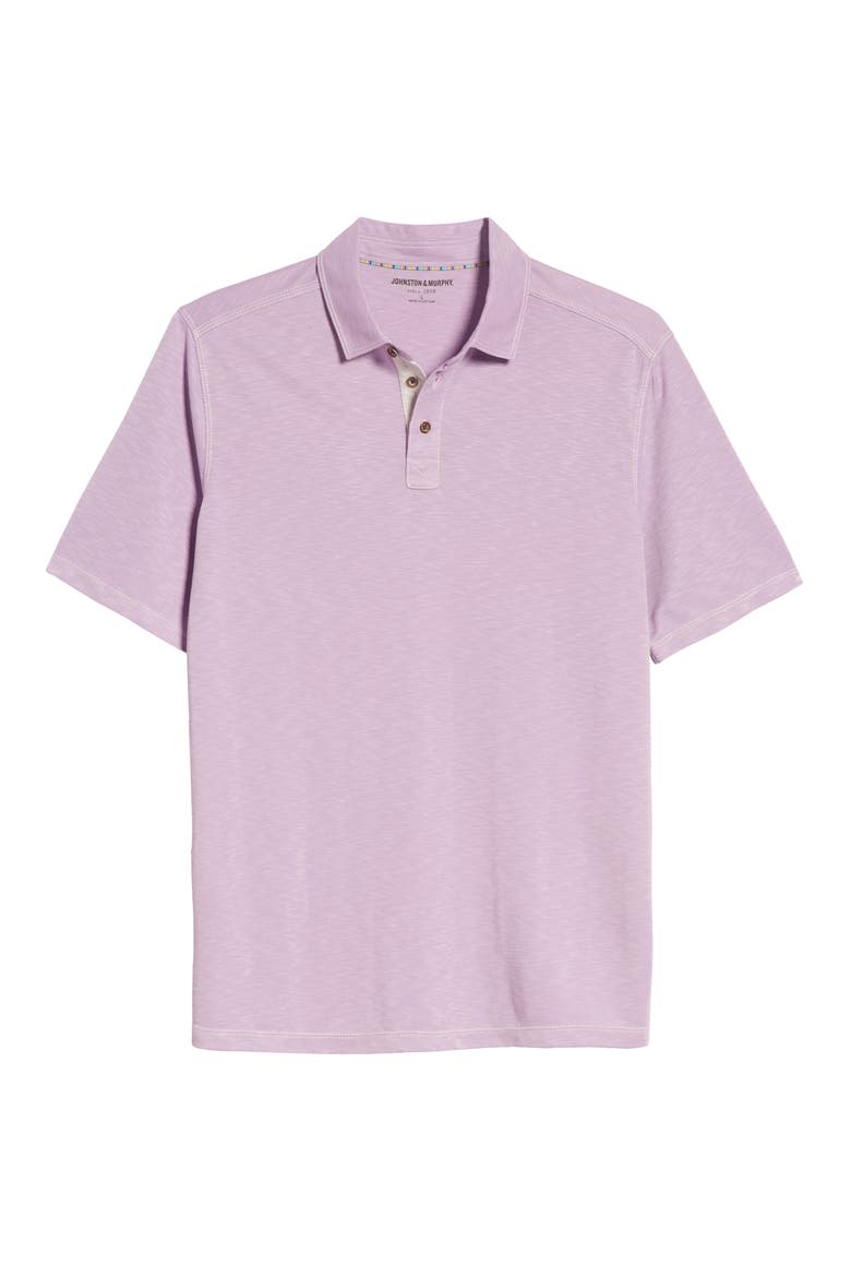 Vintage Slub Jersey Polo, Alternate, color, LAVENDER