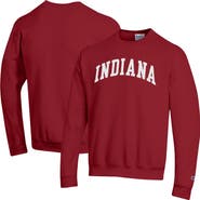 Champion Men's Champion Crimson Indiana Hoosiers Basic Arch Fleece Pullover Sweatshirt