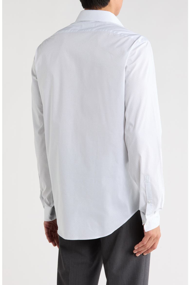 Slim Fit All-Season Stretch Dress Shirt, Alternate, color, FOREST