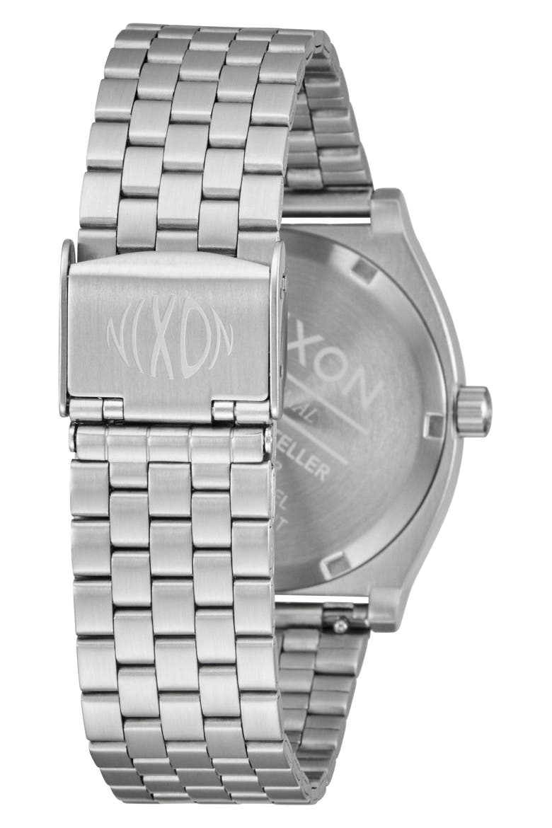 The Time Teller Fisheye Bracelet Watch, 37mm, Alternate, color, FISHEYE / SILVER / BLACK