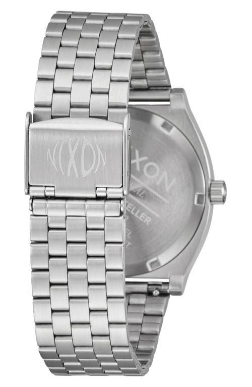 Nixon The Time Teller Fisheye Bracelet Watch, 37mm In Silver