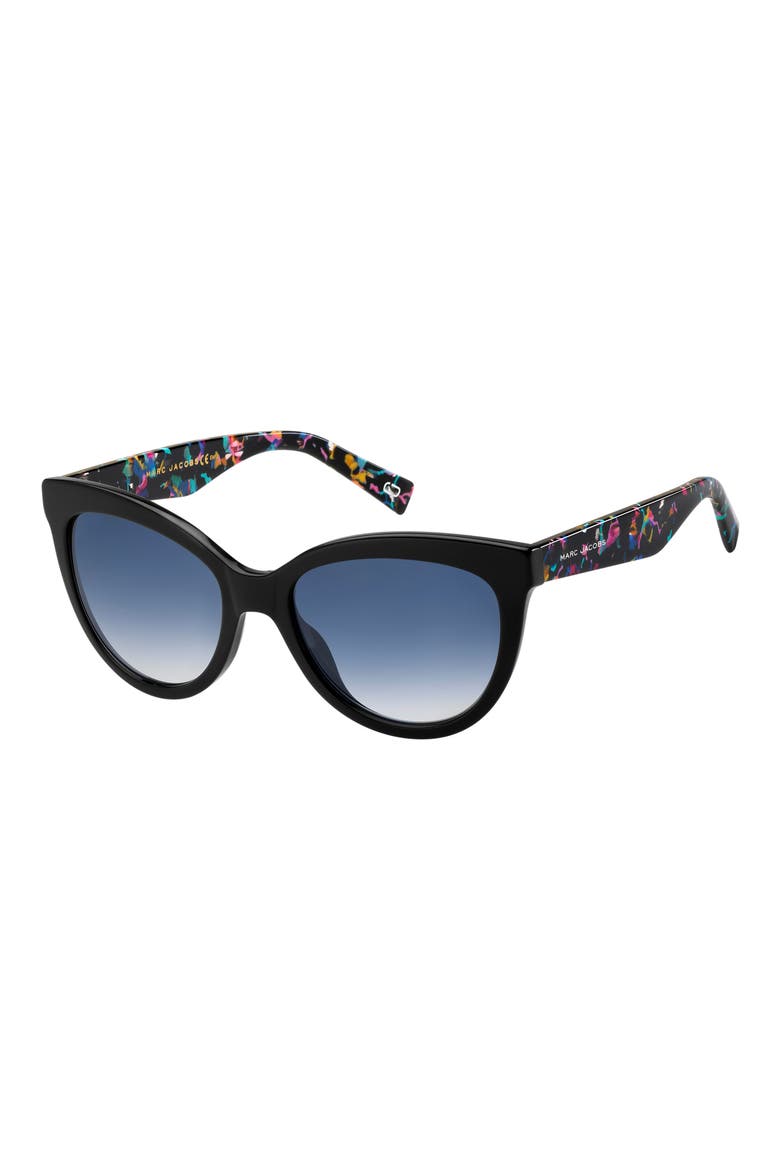 53mm Cat Eye Sunglasses, Alternate, color, BLACK MULTI
