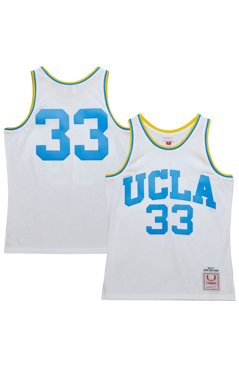 Mitchell & Ness Men's Mitchell & Ness Kareem Abdul-Jabbar White UCLA Bruins 1968/69 Throwback Jersey, Alternate, color, 