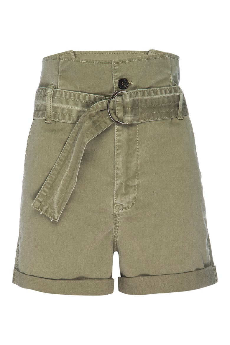 Safari Belted Shorts, Main, color, WASHED OD