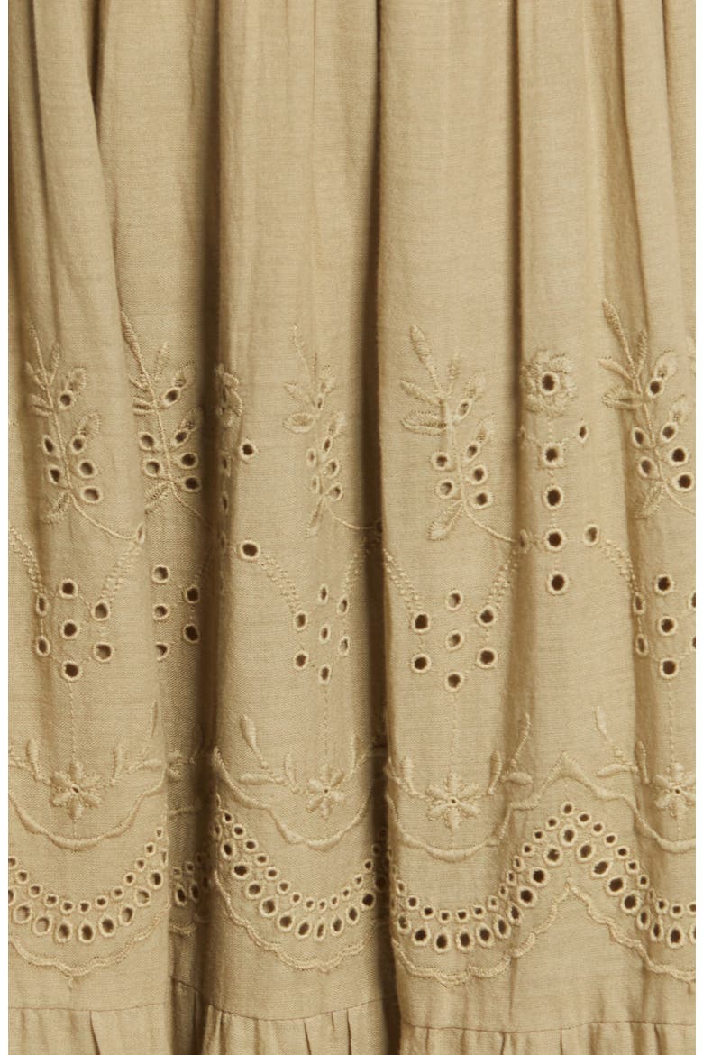 Olivia Tiered Cotton Maxi Dress, Alternate, color, LIGHT GREEN