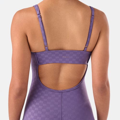 Tavi Short Bodysuit In Purple