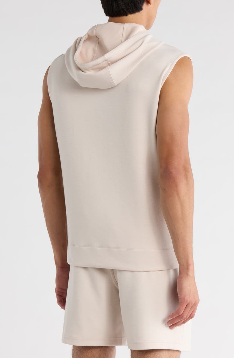 90 DEGREE BY REFLEX Training Scuba Sleeveless Hoodie, Alternate, color, Mist Sand