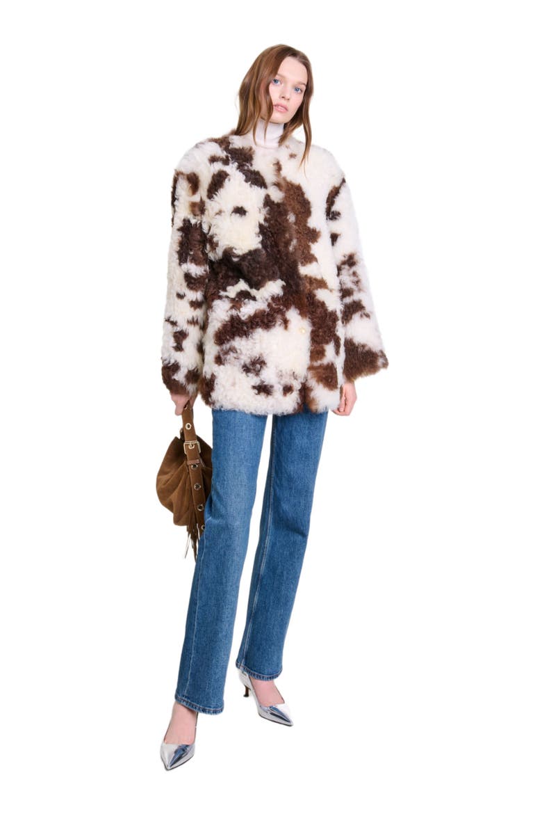 Reversible shearling, Main, color, Ecru