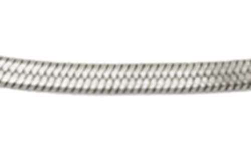 Rebl Snake Chain Necklace In Silver