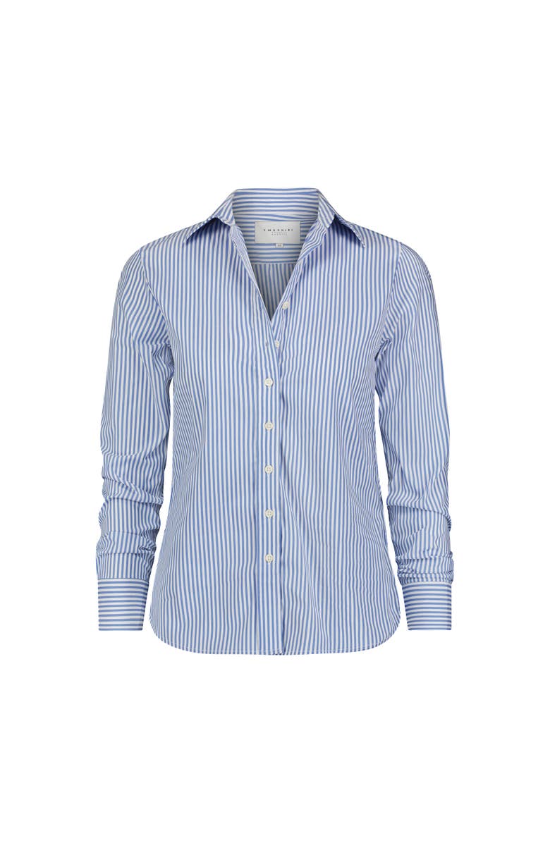The Shirt by Rochelle Behrens The Icon Shirt in Stripe, Alternate, color, Blue/White Stripe