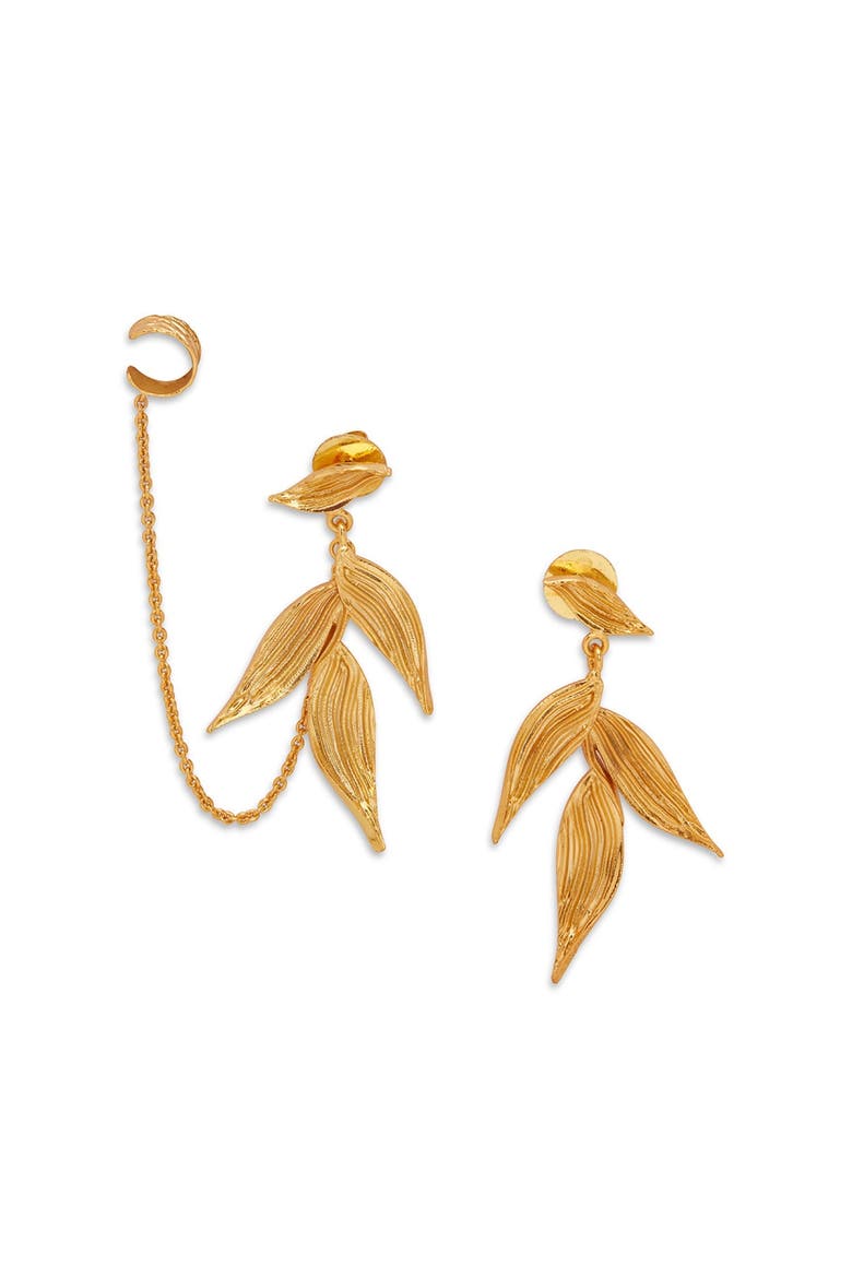 ISARO MINI EARRINGS, Alternate, color, White Rhodium Plated