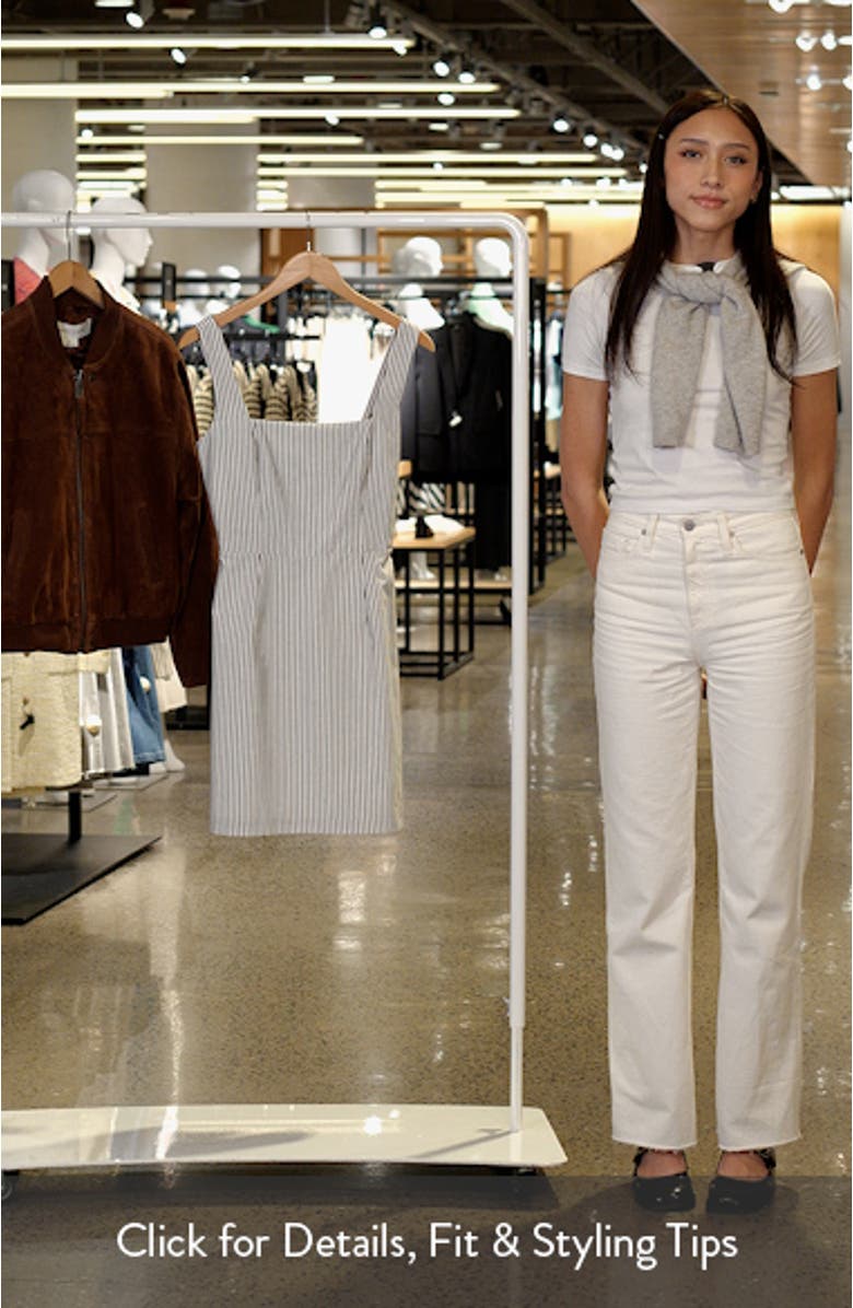 Stripe Sleeveless A-Line Minidress, sales video thumbnail