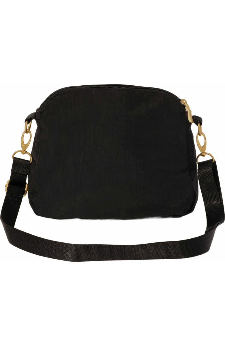 BAGGALLINI Coastal Flip Lock Crossbody Bag, Alternate, color, Black With Gold Hardware