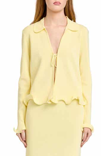 Isla Ruffle Tie Front Cardigan