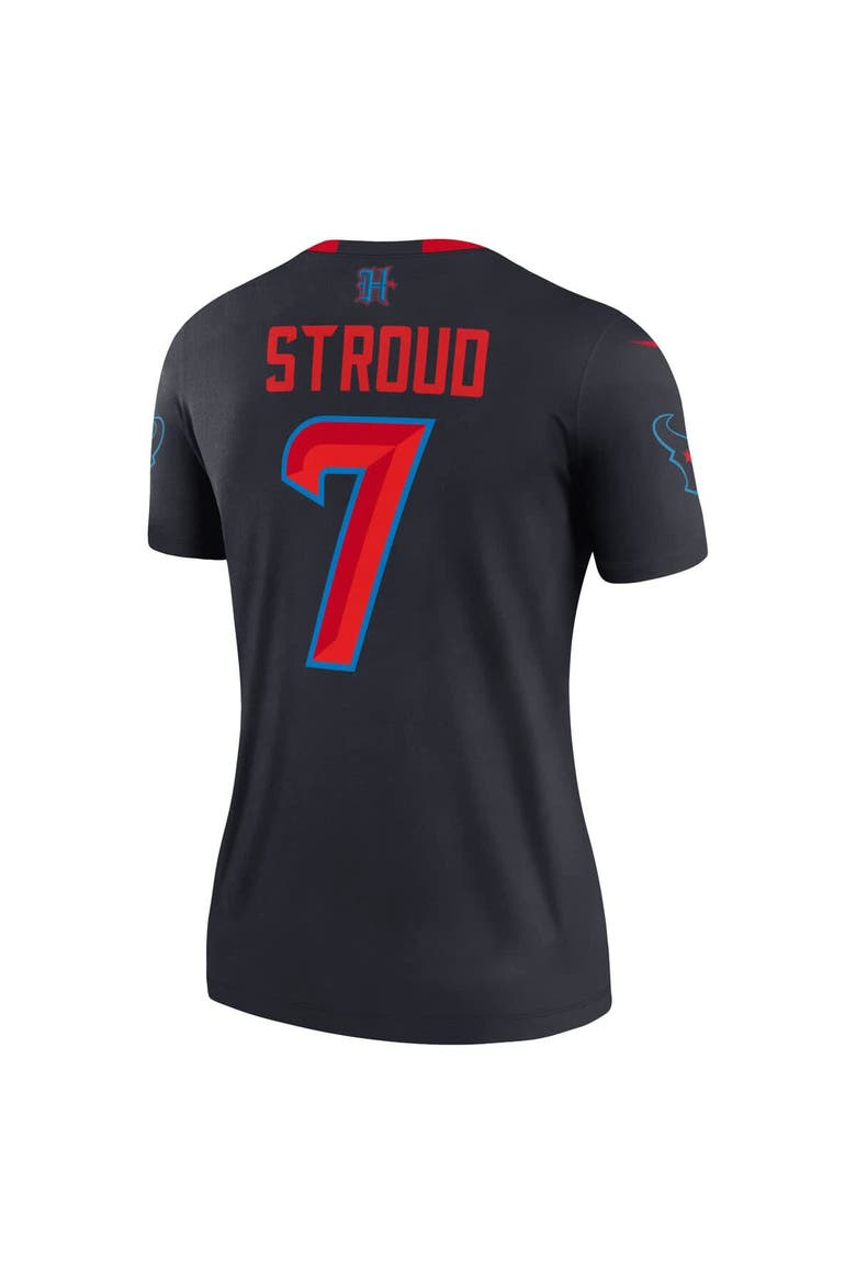 Women's Nike C.J. Stroud  Navy Houston Texans Alternate Legend Player Performance Top, Alternate, color, Navy