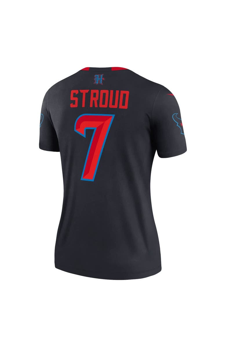 Nike Women's Nike C.J. Stroud  Navy Houston Texans Alternate Legend Player Performance Top, Alternate, color, Navy