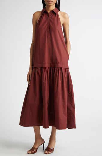 A.L.C. Vera Sleeveless Poplin Maxi Shirtdress