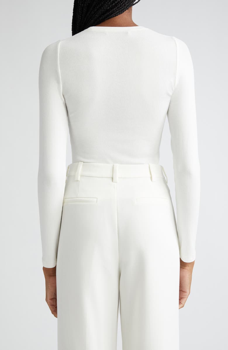 Favorite Daughter The Rib Long Sleeve Top, Alternate, color, White