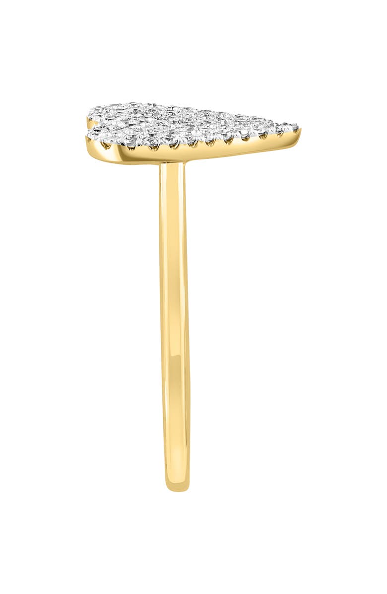 EFFY 14K Yellow Gold & Diamond Heart Ring - 0.33 ctw, Alternate, color,