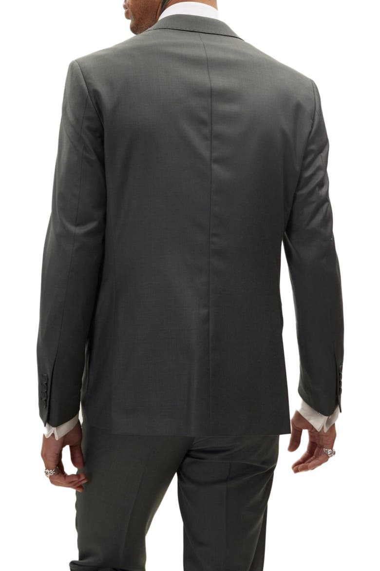 Super 120S Merino Wool Tuxedo, Alternate, color, GREEN