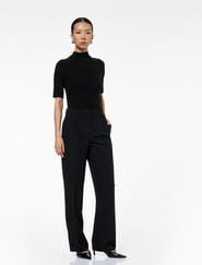 Koton Mid Rise Pleated Tailored Trousers with Pocket