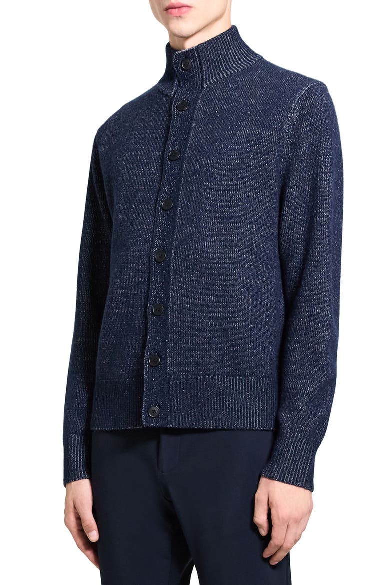 Wilfred Wool & Cashmere Cardigan, Alternate, color, BALTIC/ PEBBLE HEATHER