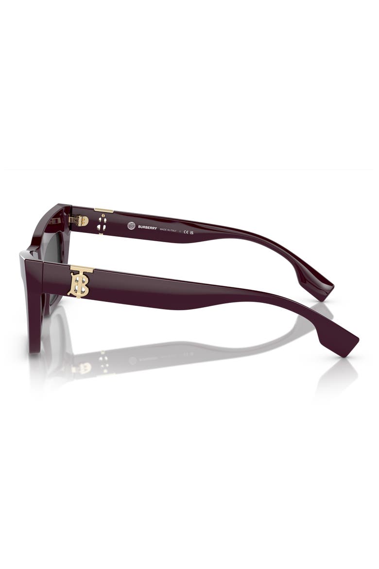 51mm Cat Eye Sunglasses, Alternate, color, BORDEAUX