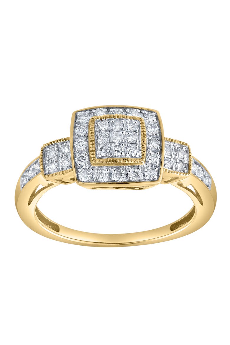 Lunaris 0.45 Ct 10K Gold Diamond Ring, Main, color, 10K Yellow Gold