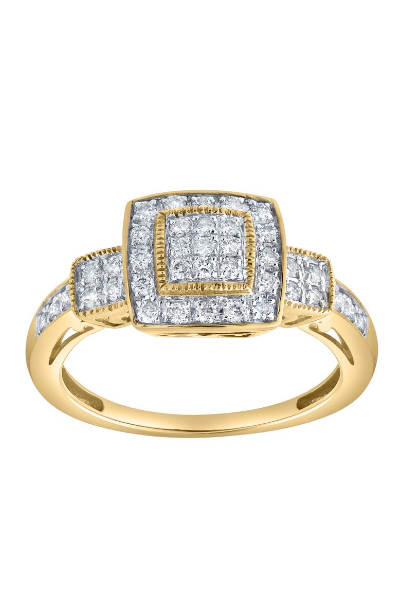 LuvMyJewelry Lunaris 0.45 Ct 10K Gold Diamond Ring, Main, color, 10K Yellow Gold