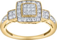 LuvMyJewelry Lunaris 0.45 Ct 10K Gold Diamond Ring