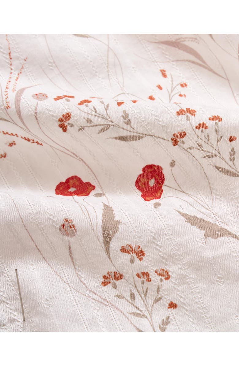 Billy Reid Floral Textured Relaxed Fit Short Sleeve Button-Up Shirt, Alternate, color,