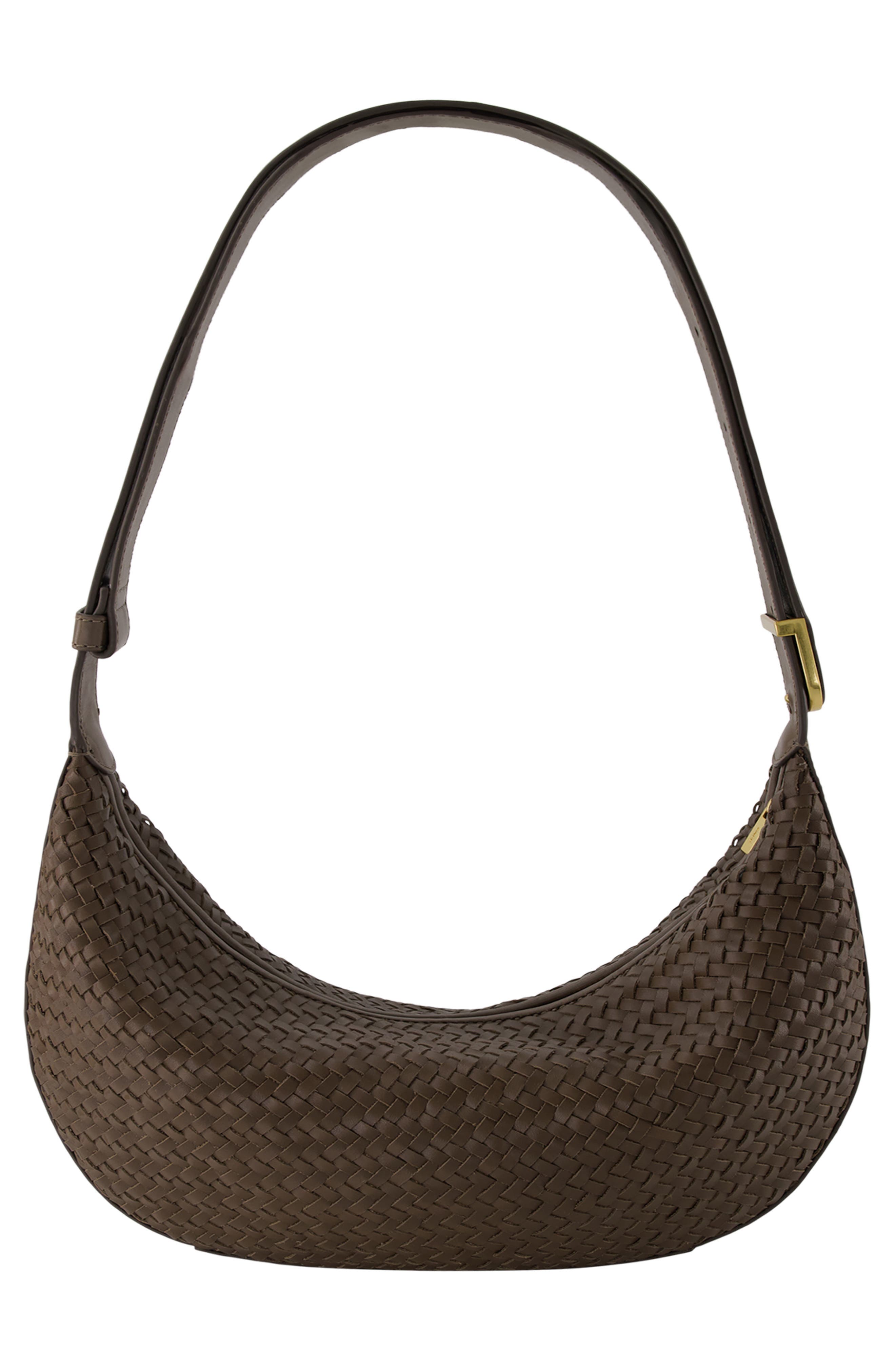 Small Eris Woven Leather Hobo Bag, Alternate, color, DATE