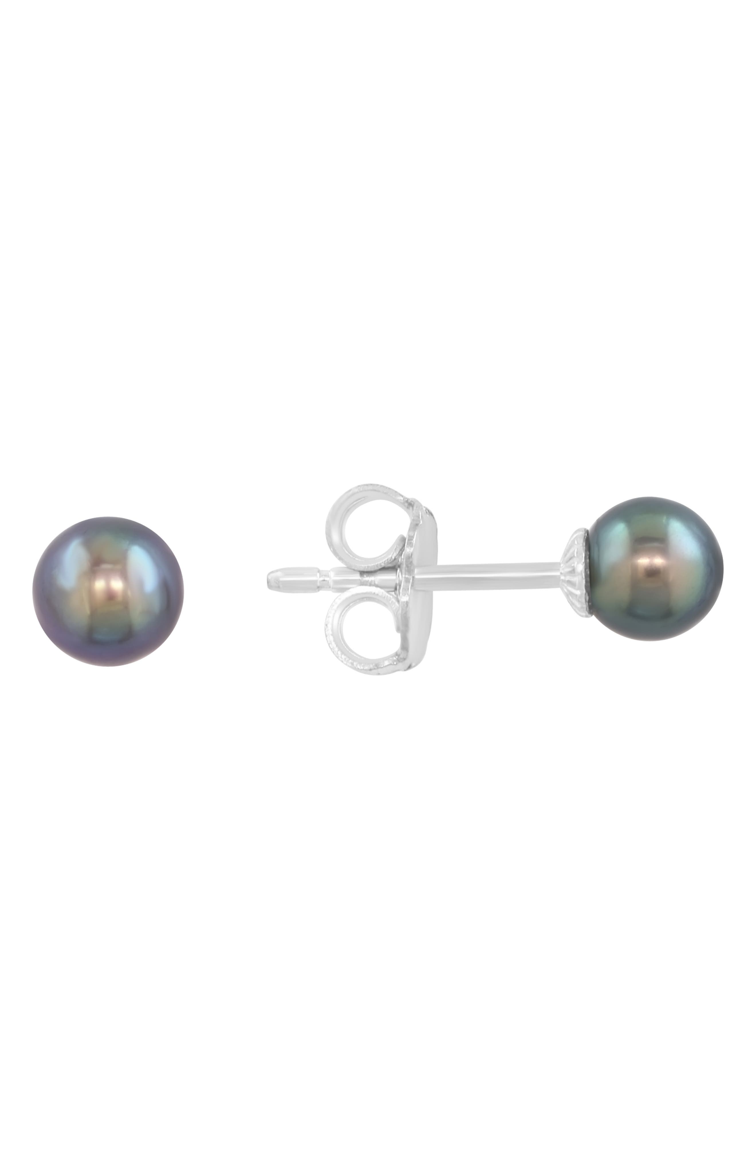 EFFY Black Freshwater Pearl Stud Earrings