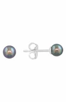 EFFY Black Freshwater Pearl Stud Earrings
