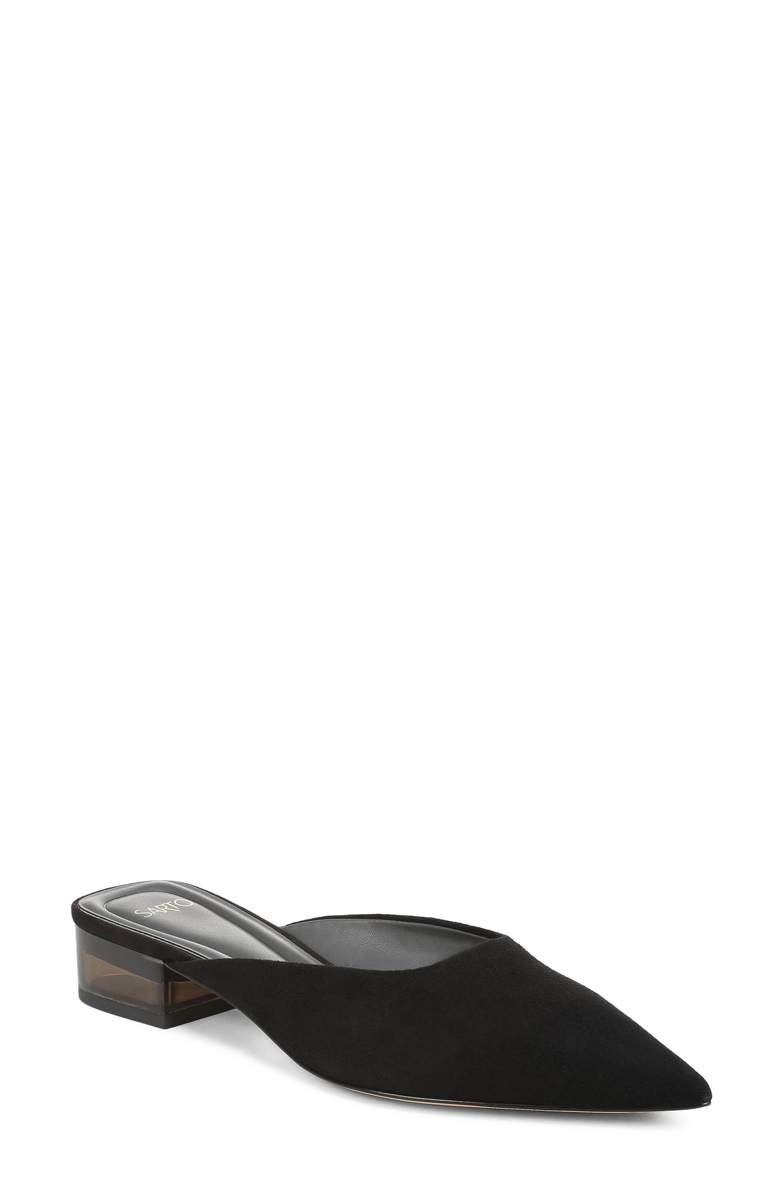 Bennet Mesh Flat Mule, Main, color, BLACK