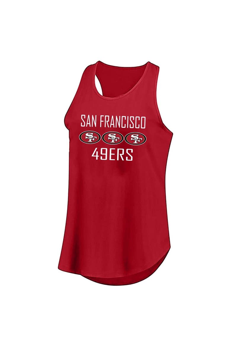 Women's Fanatics Christian McCaffrey Scarlet San Francisco 49ers Plus Size Name & Number Tank Top, Alternate, color, Scarlet