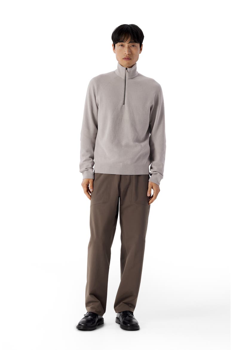 Conic Wool Half Zip Pullover, Alternate, color, SILKSTONE
