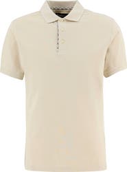 Barbour Reston Tailored Fit Tartan Trim Cotton Piqué Polo
