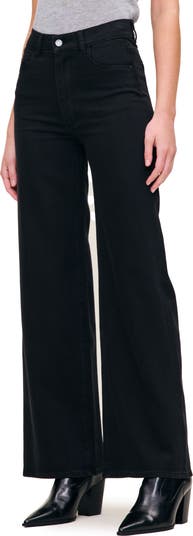 Hepburn High Waist Wide Leg Jeans