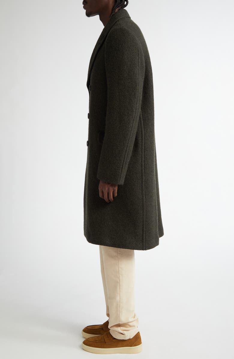 Massimo Alba Dodge Double Breasted Virgin Wool Coat, Alternate, color, Hunter