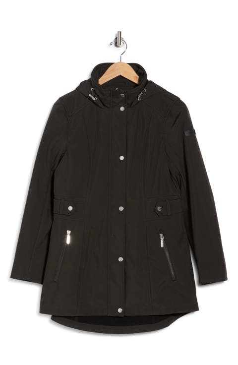 Hooded High-Low Softshell Anorak