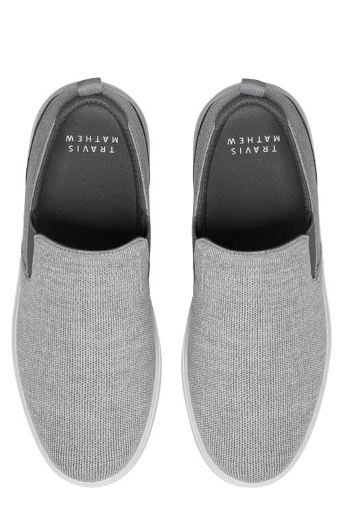Travismathew The Modern Knit Slip-on Sneaker In Heather Sleet