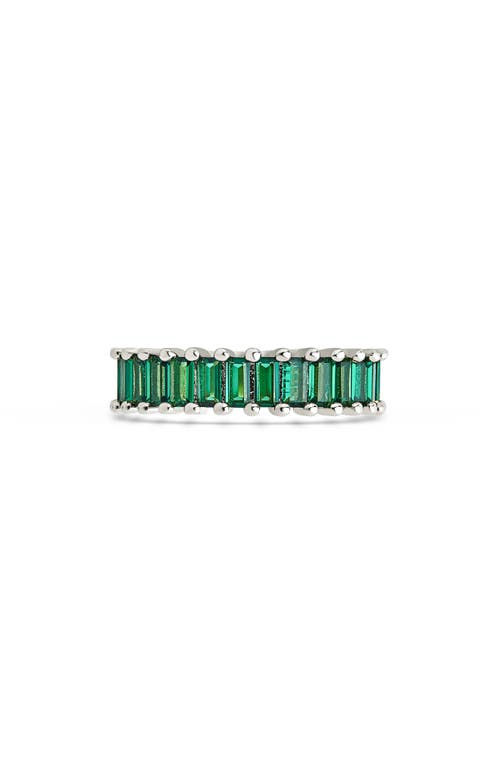 Sterling Forever Caroline Rainbow Cubic Zirconia Eternity Ring