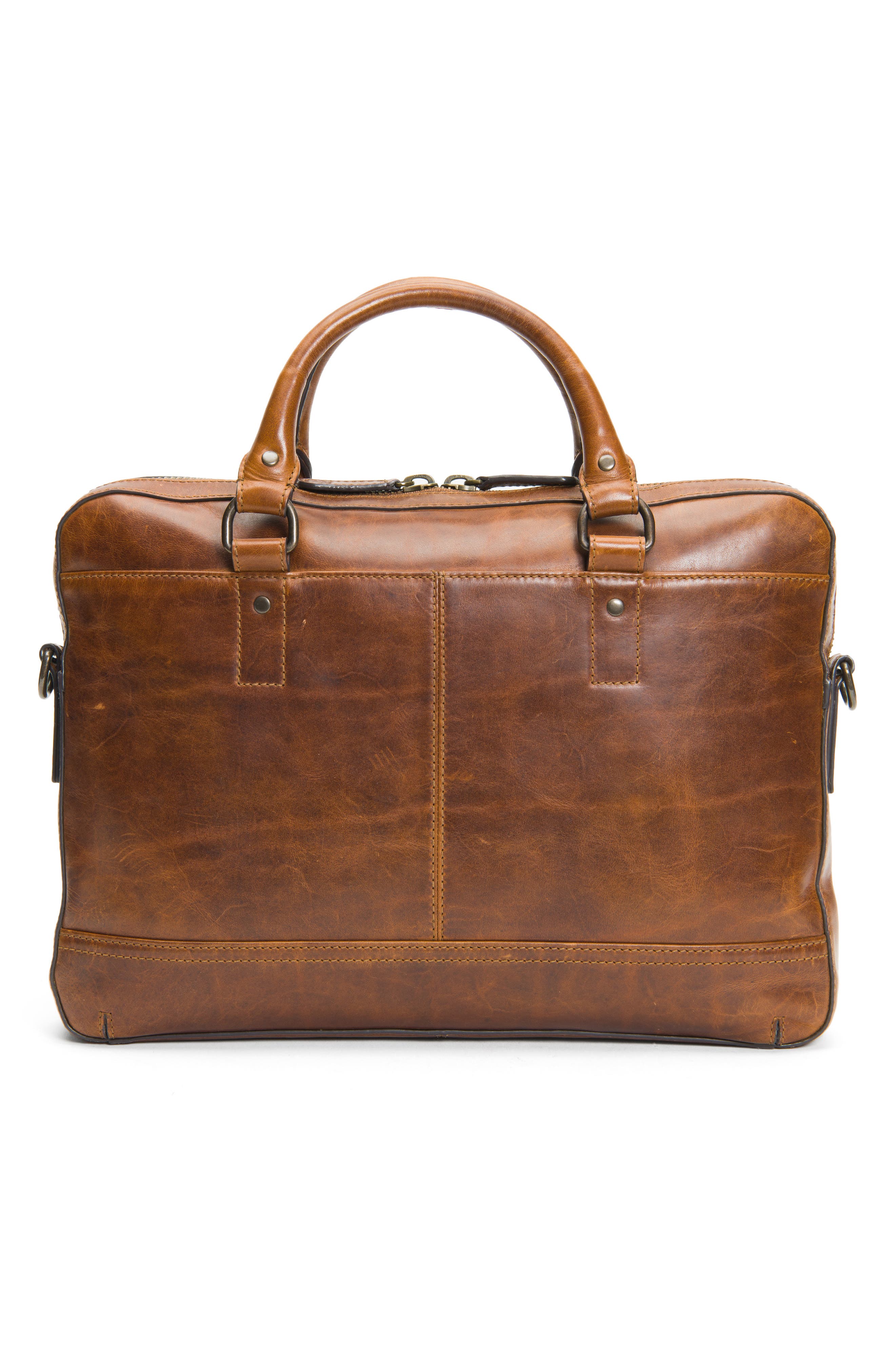 Frye Logan Leather Briefcase, Alternate, color, 