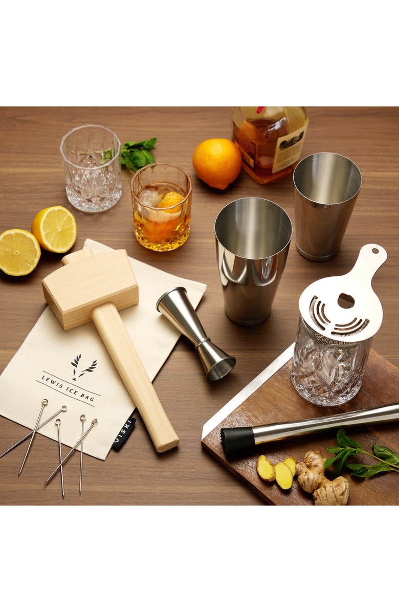 Viski 17-Piece Barware Set in Stainless Steel, Alternate, color, Silver