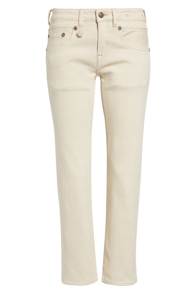 Crop Straight Leg Boy Jeans, Alternate, color, ECRU STRETCH